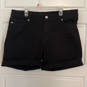 3/$30 - High waisted black denim shorts